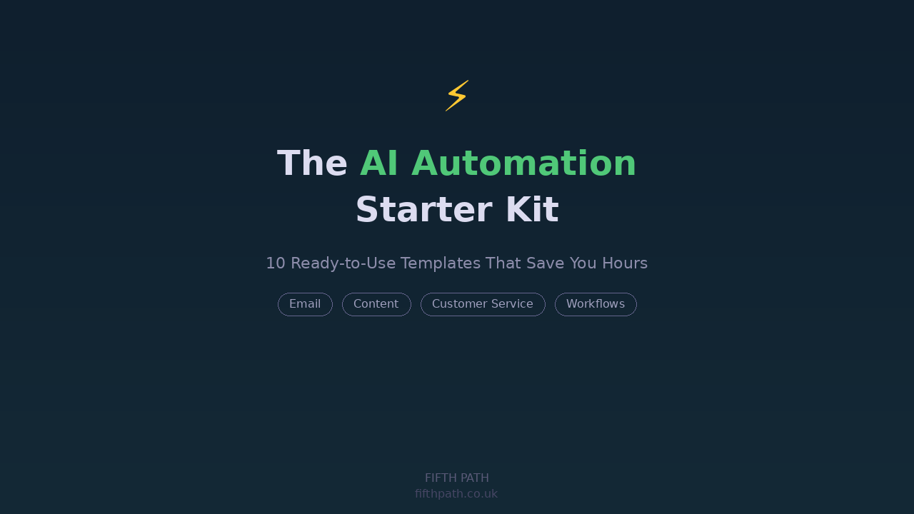 The AI Automation Starter Kit